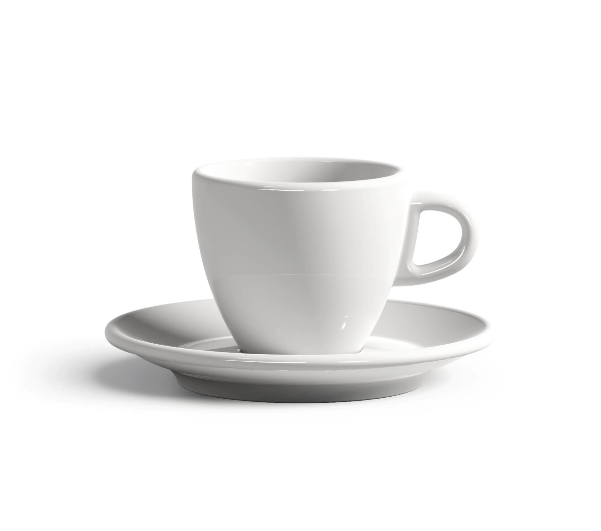 "VIOLA" Espresso Doppio Cups 100ml - white